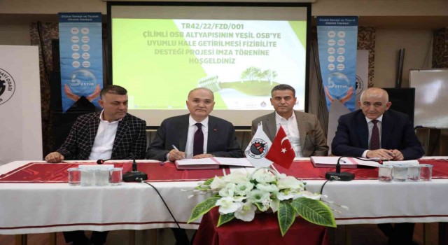 Düzceye yeşil OSB için imzalar atıldı