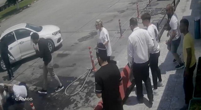 Edirnede 2 Bulgar iş insanını kaçırma girişimi güvenlik kamerasında: Polis olarak tanıtıp kelepçelemeye çalıştılar