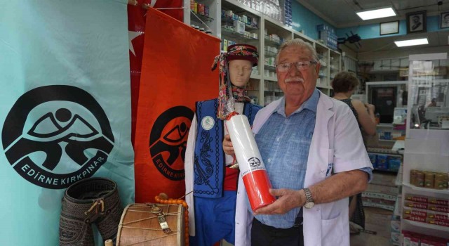 Edirneli eczacı ‘Kırkpınar Köşesi ile örnek teşkil ediyor