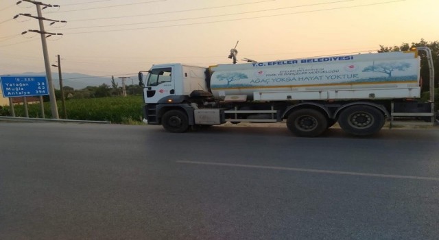 Efeler Belediyesinden Marmaris yangınına destek