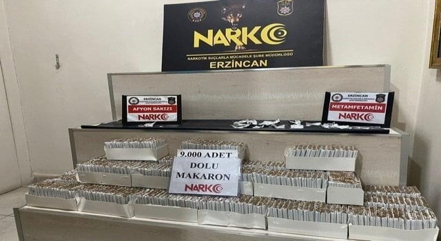 Erzincanda uyuşturucu operasyonunda 1 kişi tutuklandı
