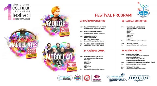 Esenyurtta Halk Dansları ve Müzik Festivali başlıyor