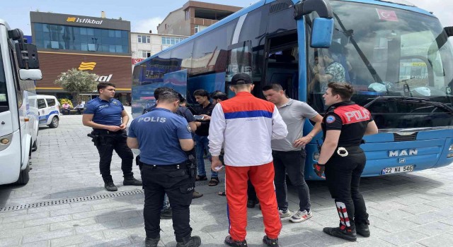 Esenyurtta yabancı uyruklu denetiminde ilginç olay