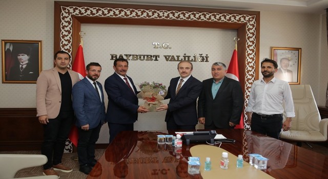 Esnaf ve Sanatkarlar Odaları Birliği yeni yönetiminden Vali Epcime ziyaret