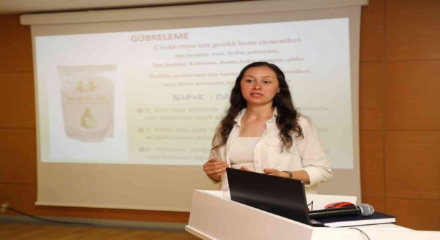 Evde bahçede çiçek yetiştiriciliği ve bakımı eğitimi verildi