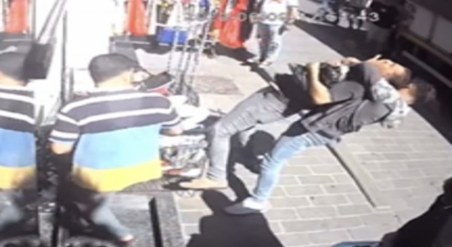 Fatihte gasp dehşeti kamerada