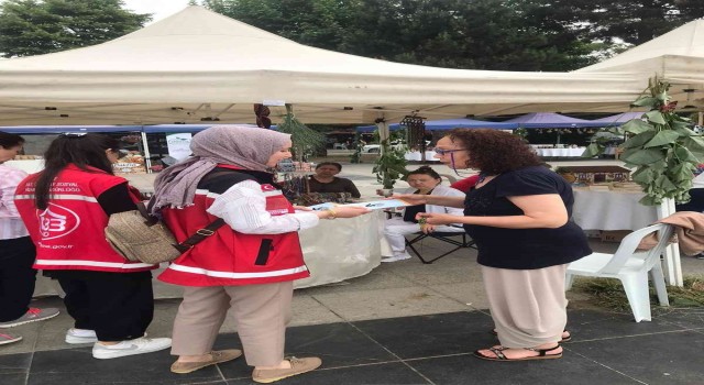 Festival katılımcılarına Şiddet Önleme ve İzleme Merkezinin hizmetleri anlatıldı