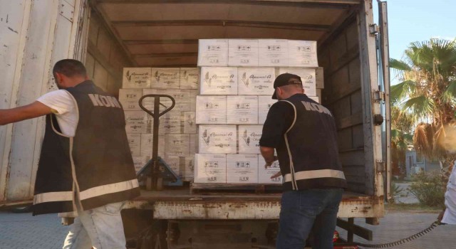 Fethiyede 17 bin 150 şişe kaçak içki ele geçirildi