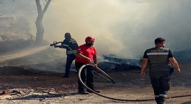 Fırında çıkan yangın, makilik alana sıçradı