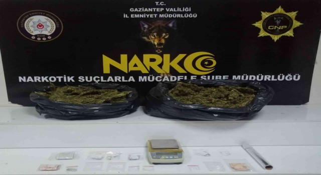 Gaziantepte 9 kilo esrar ele geçirildi