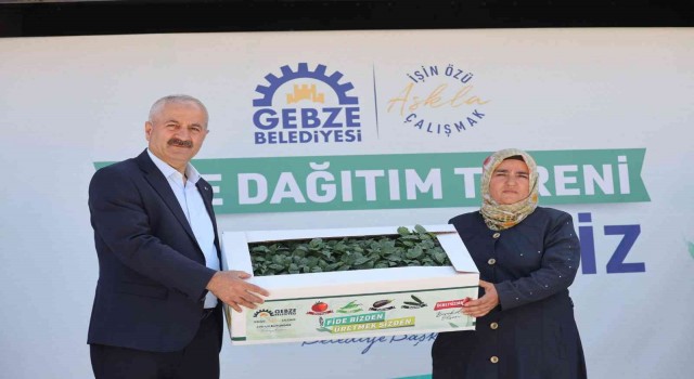 Gebzeli çiftçilere fide desteği