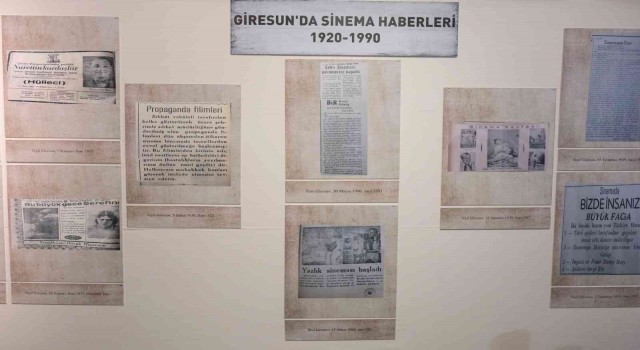 Giresunun 76 yıllık sinema tarihi önce tez konusu oldu, sonra sergisi açıldı