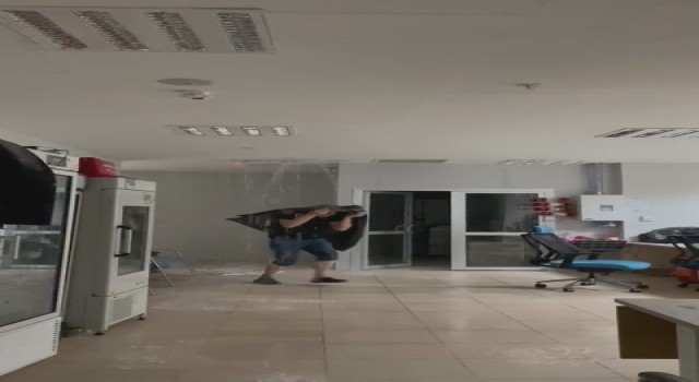 Gümüşhanede şiddetli sağanak su baskınlarına neden oldu