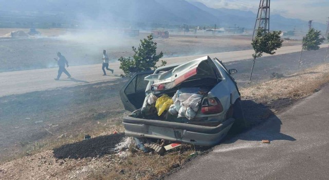 Hatayda saman yangını zincirlemeye kazaya neden oldu: 10 yaralı