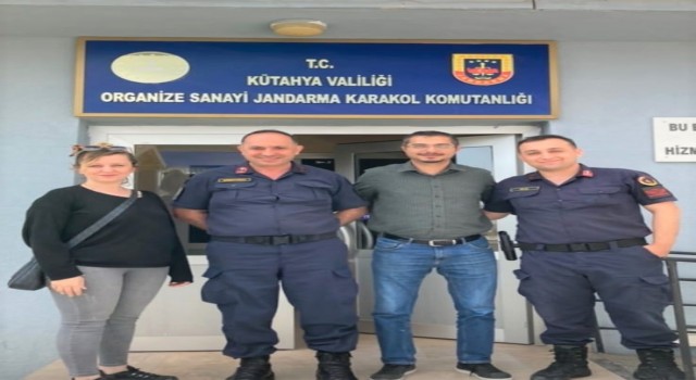 Hürok Mermerden jandarmaya tebrik ziyareti