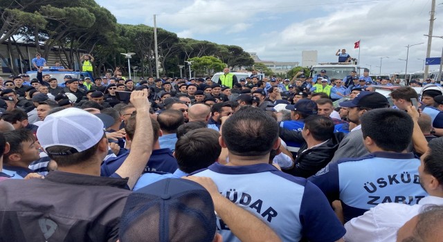 İBB, Üsküdarda otopark alanını farklı proje için boşalttı, gerginlik yaşandı