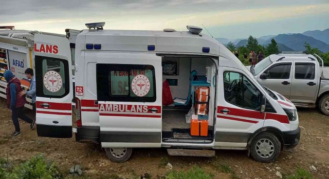 İneği ile birlikte uçuruma yuvarlanan kadın hayatını kaybetti