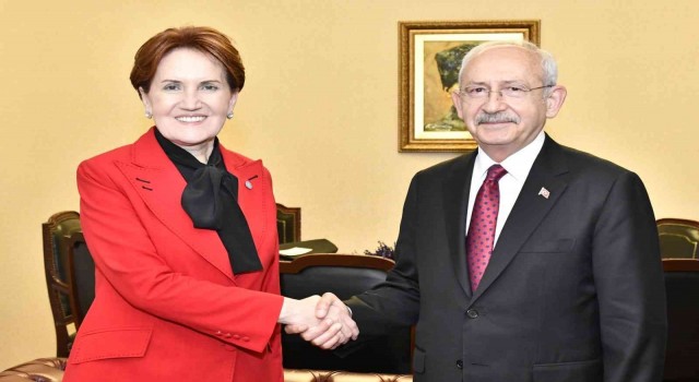 İYİ Parti Genel Başkanı Akşenerden CHP lideri Kılıçdaroğluna ziyaret