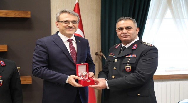 Jandarma Komutanı Şahin, Vali Ekinci ile bir araya geldi