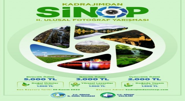 “Kadrajımdan Sinop II. Ulusal Fotoğraf Yarışması” başvuruları başladı