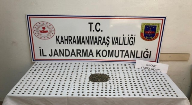 Kahramanmaraşta bin 382 adet sikke ele geçirildi