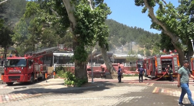 Kahramanmaraşta sosyal tesis yangını