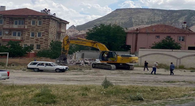 Kapadokyada kaçak yapıların yıkımı devam ediyor