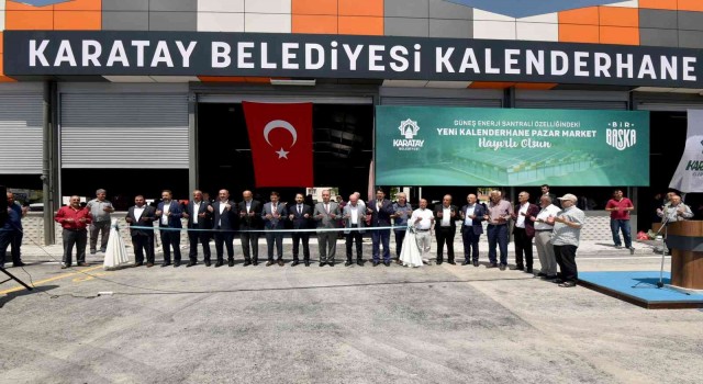 Karatayda Kalenderhane Kapalı Pazar Marketi hizmete açıldı
