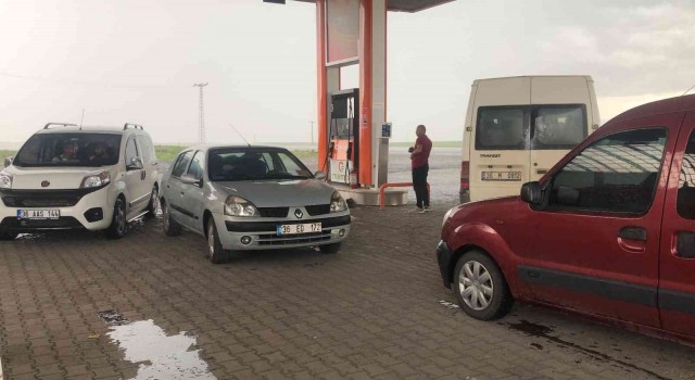 Karsta dolu yağışı etkili oldu
