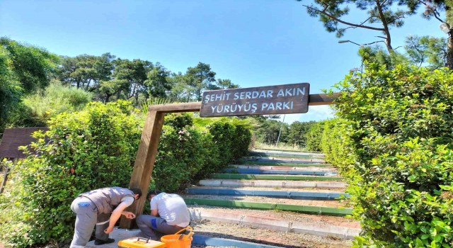 Kemerdeki park ve okullar onarılıyor