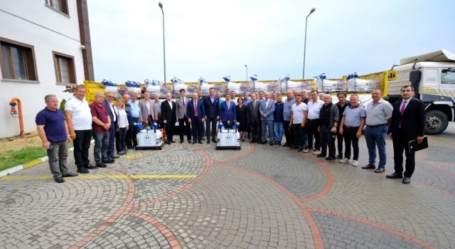 Kırklarelide 25 köy muhtarlığına ilaçlama makinesi dağıtıldı