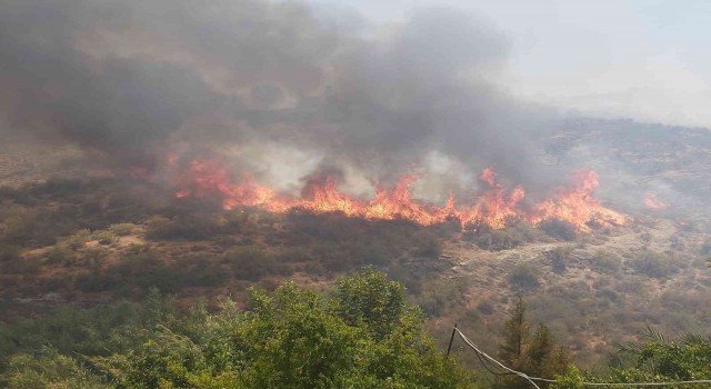 KKTCdeki orman yangınıyla mücadele devam ediyor