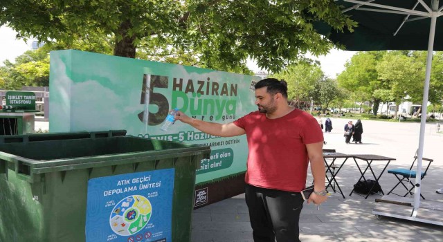 Konya Büyükşehirden geri dönüşüm atık getirene ücretsiz tramvay bileti