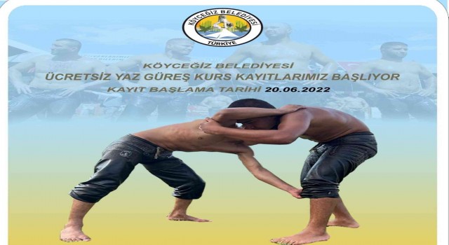 Köyceğiz Belediyesinin güreş kursu başladı