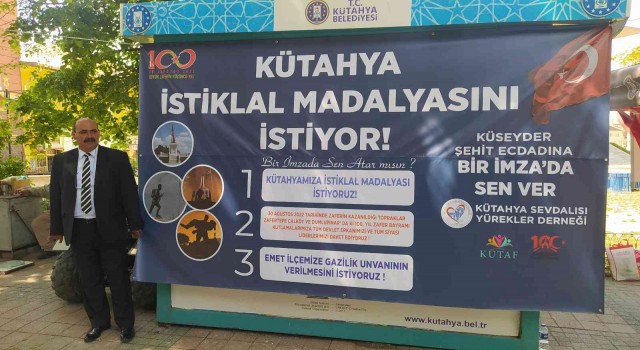 Kütahya İstiklal madalyası istiyor