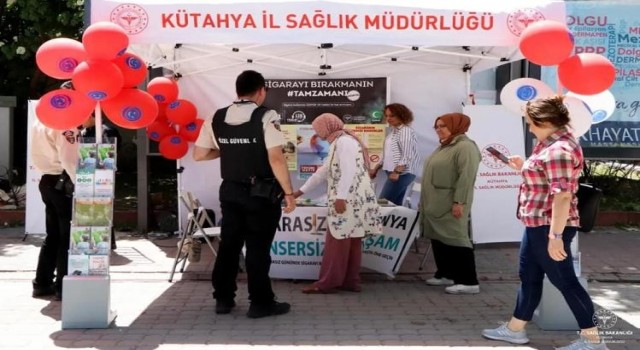 Kütahyada “Dünya Tütünsüz Günü” standı açıldı