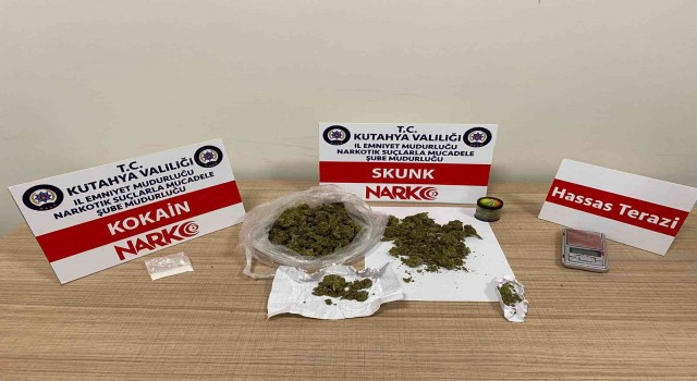 Kütahyada uyuşturucu operasyonunda 2 tutuklama