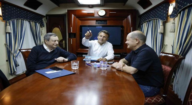 Macron, Scholz ve Draghiden Kiev'e ziyaret
