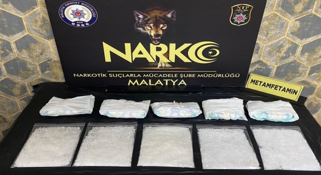 Malatyada 12 kilogram uyuşturucu ele geçirildi