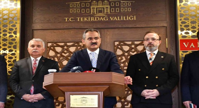 Milli Eğitim Bakanı Özer: “Tekirdağdaki yatırımı 2 milyar TLye çıkardık”