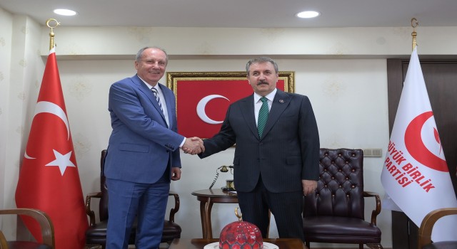 Muharrem İnceden BBP Genel Başkanı Desticiye ziyaret
