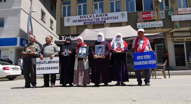 Muşta annelerin HDP önündeki evlat nöbetinde 63 hafta geride kaldı
