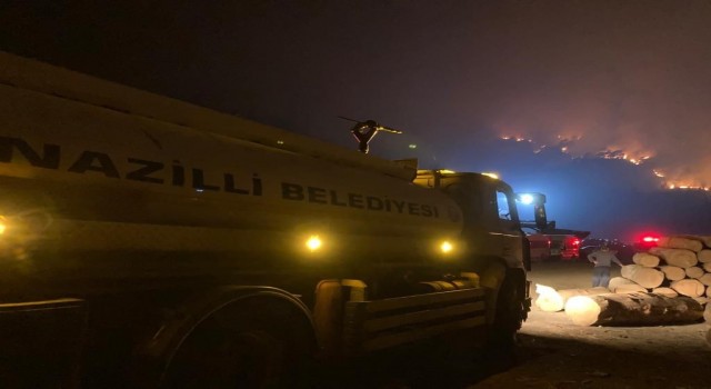Nazilli Belediyesinden yangın bölgesine destek