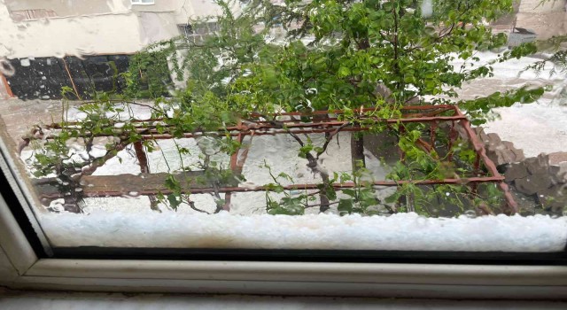Niğdede dolu yağışı etkili oldu