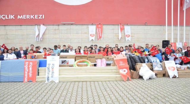 Orduda 9 özel eğitim okuluna spor malzemesi desteği