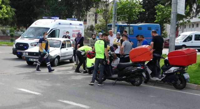 Orduda motosiklet ile otomobil çarpıştı: 1 yaralı