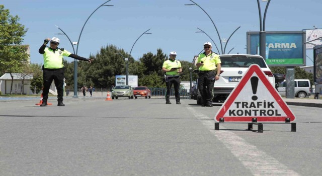 Orduda trafik denetimleri