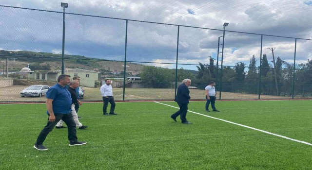 Osmanelinde köylere spor tesisleri yapılmaya başlandı