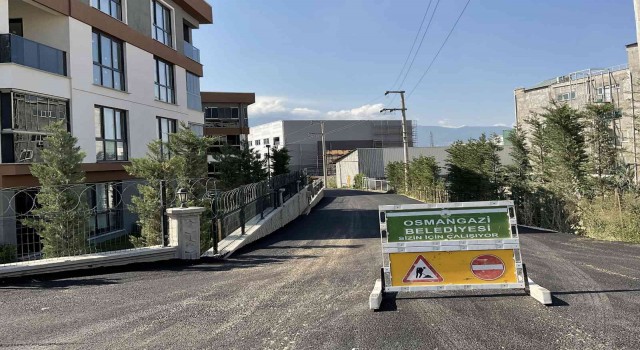 Osmangaziden yoğun asfalt mesaisi