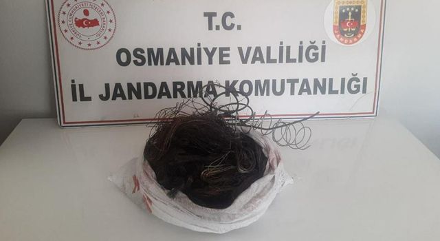Osmaniye'de Enerji nakil hattında kablo çalanlar yakalandı